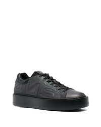 Baskets basses en cuir noires Cesare Paciotti