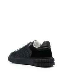 Baskets basses en cuir noires Baldinini