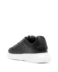 Baskets basses en cuir noires Emporio Armani