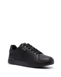 Baskets basses en cuir noires Coach