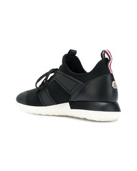 Baskets basses en cuir noires Moncler