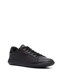 Baskets basses en cuir noires Tommy Hilfiger