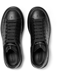 Baskets basses en cuir noires Alexander McQueen