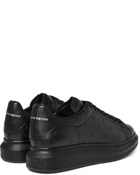 Baskets basses en cuir noires Alexander McQueen