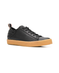 Baskets basses en cuir noires Diesel