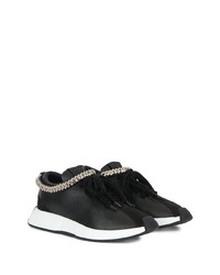 Baskets basses en cuir noires Giuseppe Zanotti