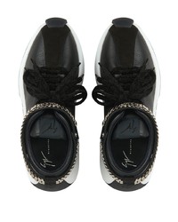 Baskets basses en cuir noires Giuseppe Zanotti