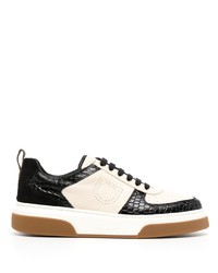 Baskets basses en cuir noires Ferragamo