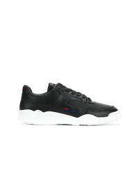 Baskets basses en cuir noires Fila