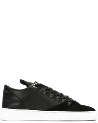 Baskets basses en cuir noires Filling Pieces