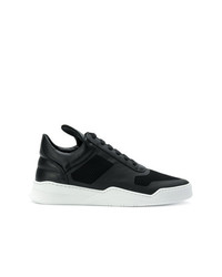 Baskets basses en cuir noires Filling Pieces