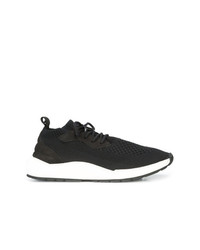 Baskets basses en cuir noires Filling Pieces