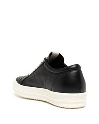 Baskets basses en cuir noires Rick Owens