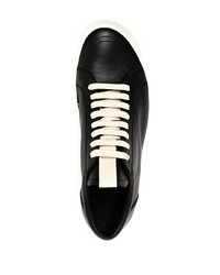 Baskets basses en cuir noires Rick Owens