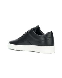 Baskets basses en cuir noires Filling Pieces