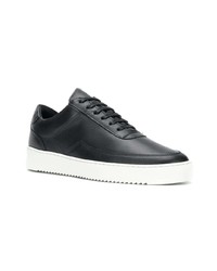 Baskets basses en cuir noires Filling Pieces