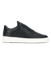 Baskets basses en cuir noires Filling Pieces