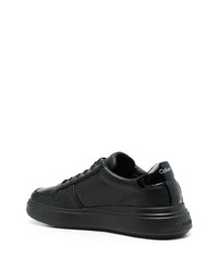 Baskets basses en cuir noires Calvin Klein