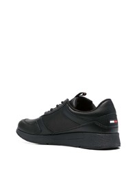 Baskets basses en cuir noires Tommy Jeans