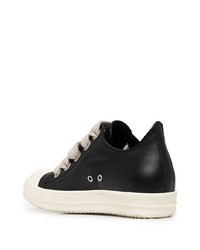 Baskets basses en cuir noires Rick Owens