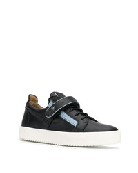 Baskets basses en cuir noires Giuseppe Zanotti