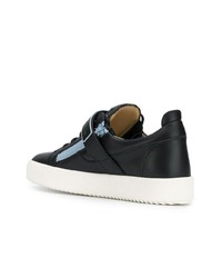 Baskets basses en cuir noires Giuseppe Zanotti