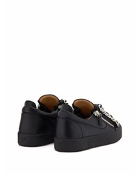 Baskets basses en cuir noires Giuseppe Zanotti