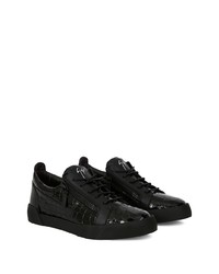 Baskets basses en cuir noires Giuseppe Zanotti