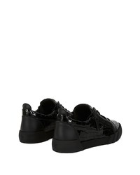 Baskets basses en cuir noires Giuseppe Zanotti