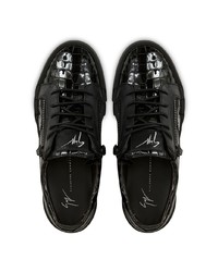 Baskets basses en cuir noires Giuseppe Zanotti