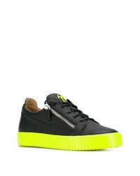 Baskets basses en cuir noires Giuseppe Zanotti