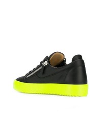 Baskets basses en cuir noires Giuseppe Zanotti