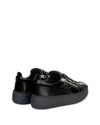 Baskets basses en cuir noires Giuseppe Zanotti