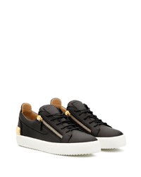 Baskets basses en cuir noires Giuseppe Zanotti