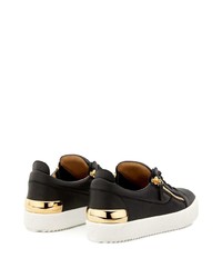 Baskets basses en cuir noires Giuseppe Zanotti