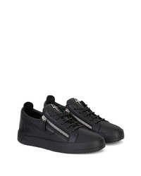 Baskets basses en cuir noires Giuseppe Zanotti