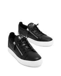 Baskets basses en cuir noires Giuseppe Zanotti