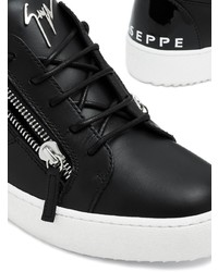 Baskets basses en cuir noires Giuseppe Zanotti