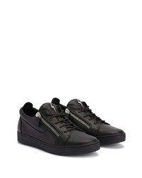 Baskets basses en cuir noires Giuseppe Zanotti