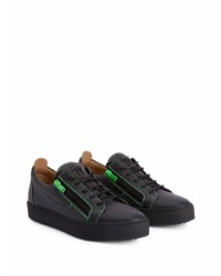 Baskets basses en cuir noires Giuseppe Zanotti