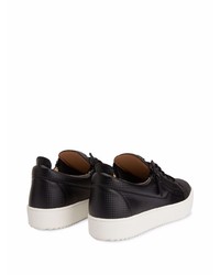 Baskets basses en cuir noires Giuseppe Zanotti