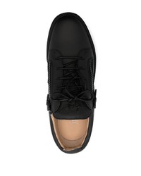 Baskets basses en cuir noires Giuseppe Zanotti