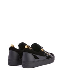 Baskets basses en cuir noires Giuseppe Zanotti