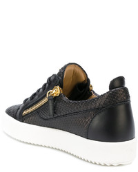 Baskets basses en cuir noires Giuseppe Zanotti Design