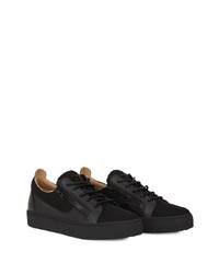 Baskets basses en cuir noires Giuseppe Zanotti