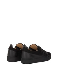 Baskets basses en cuir noires Giuseppe Zanotti