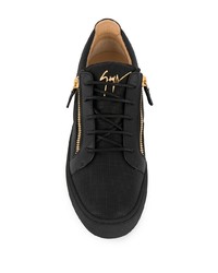 Baskets basses en cuir noires Giuseppe Zanotti