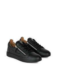 Baskets basses en cuir noires Giuseppe Zanotti