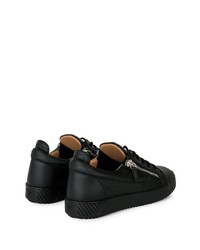 Baskets basses en cuir noires Giuseppe Zanotti