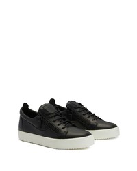 Baskets basses en cuir noires Giuseppe Zanotti